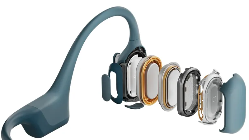 Shokz Openrun Pro Cycle Headphones in Blue-3